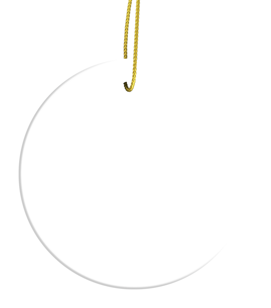 Porcelain Christmas Ornaments Round - Chain (900x1024), Png Download