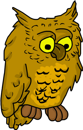 Buho - Cartoon (447x546), Png Download