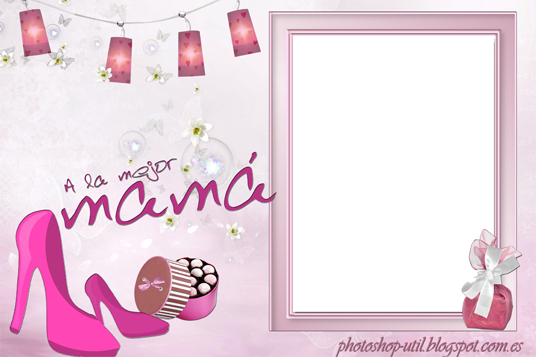 Fondos Para Fotos De Madres - Plantilla Dia De La Madre (536x357), Png Download