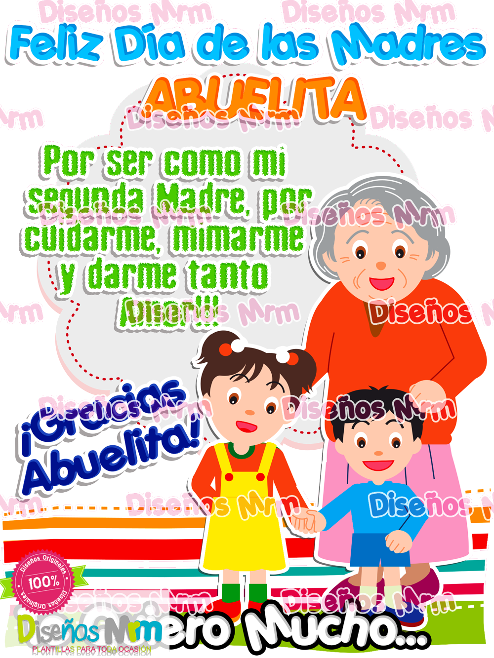 Feliz Dia De Las Madres Abuela - Mother (1000x1333), Png Download