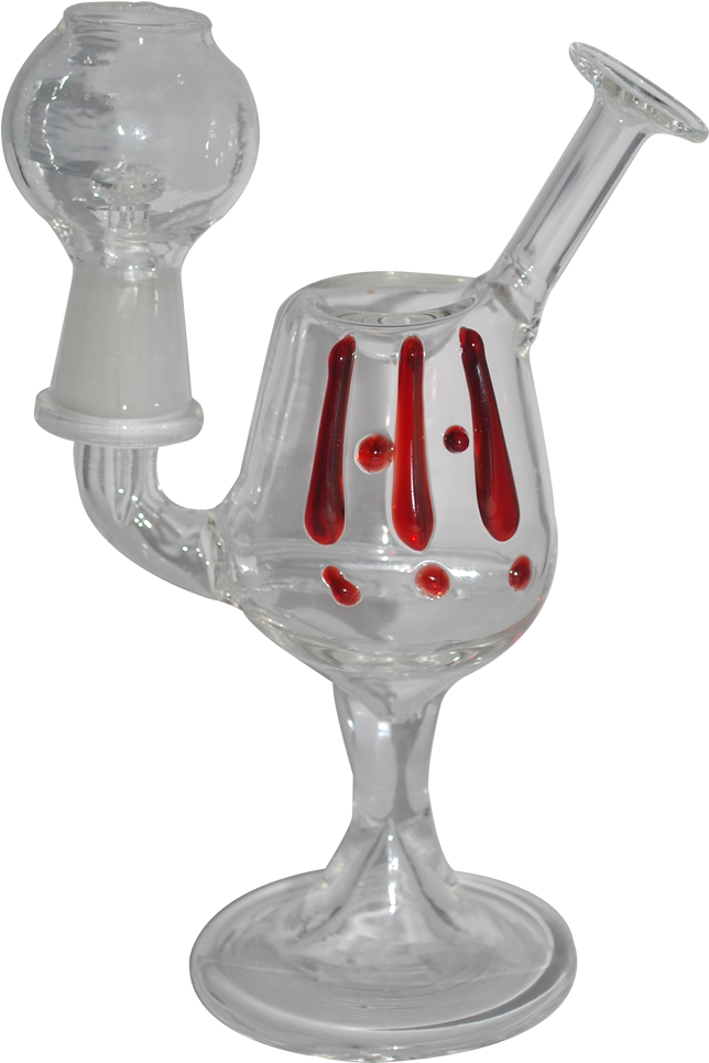 14mm Small Wine Glass Oil Rig With Glass Nail - Wine Glass (1000x1000), Png Download