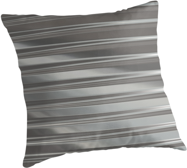 'corrugated Chrome - Throw Pillow (875x875), Png Download