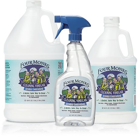 Four Monks Vinegar Products - Four Monks Cleaning Vinegar Review (465x458), Png Download