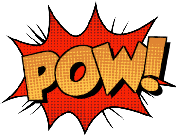 Clipart Free Library Comic Clipart - Comic Callout Pow (408x408), Png Download