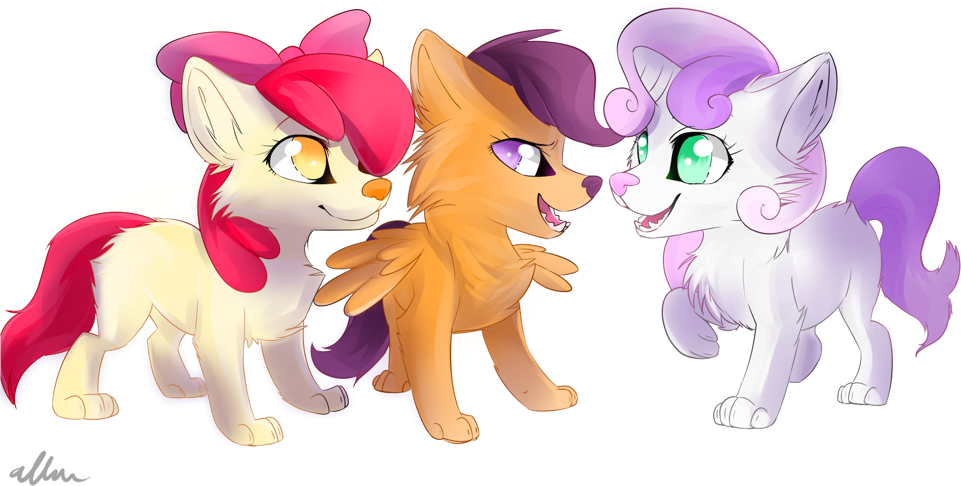 Rainbow Dash Rarity Pinkie Pie Twilight Sparkle Princess - Mlp Wolf (1889x1181), Png Download
