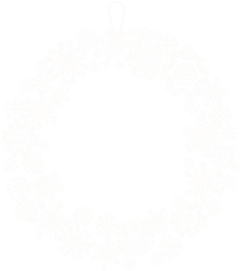 Free Png White Christmas Wreath Png Png Images Transparent - White Christmas Wreath Png (480x542), Png Download