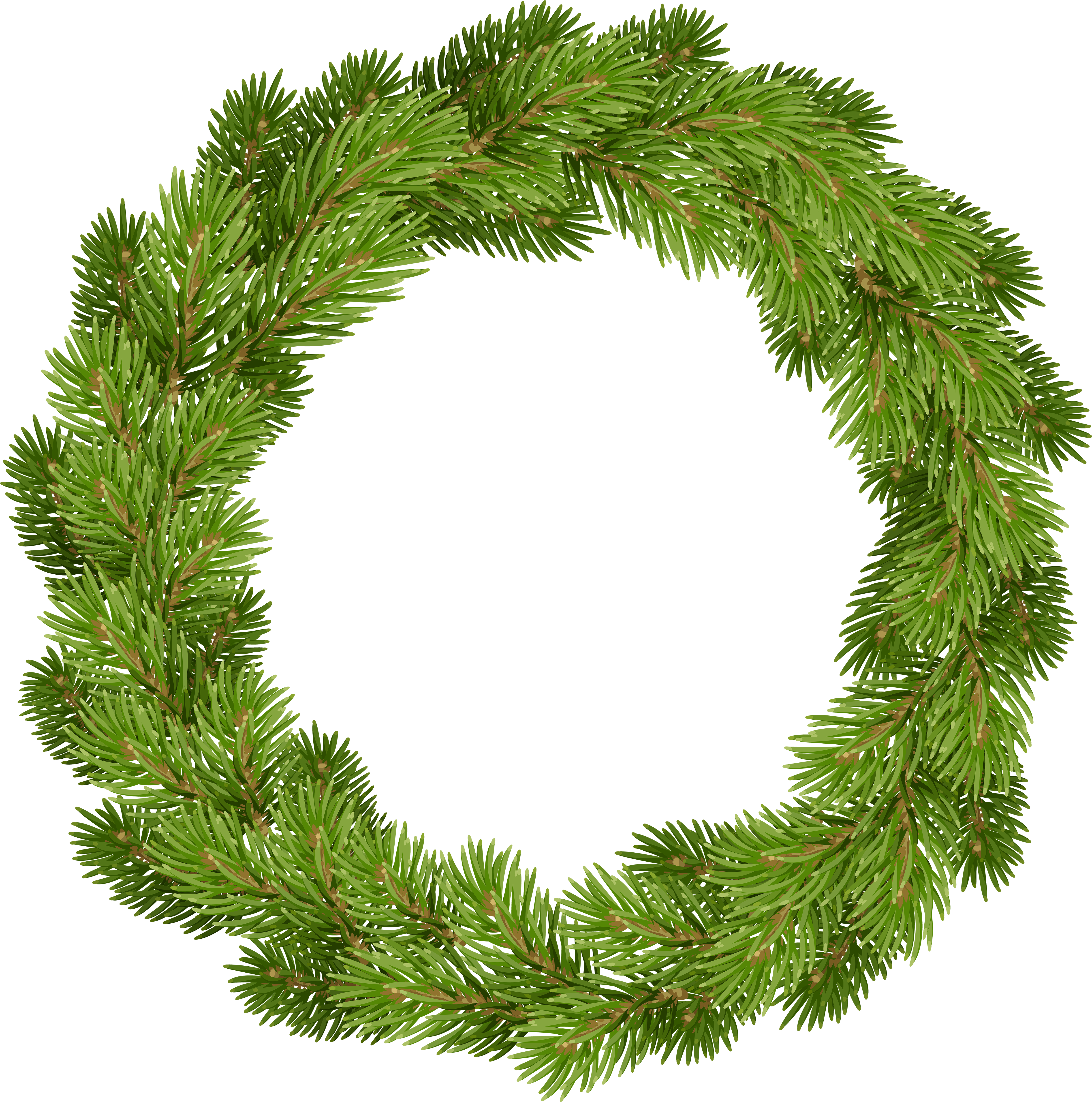 Pine Wreath Png (4956x5000), Png Download