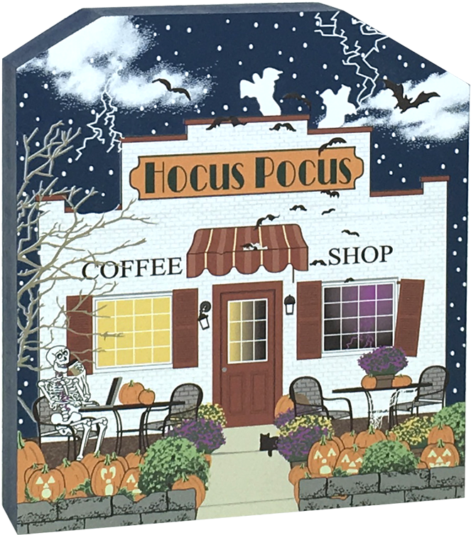 Halloween Coffee Shop (1000x771), Png Download