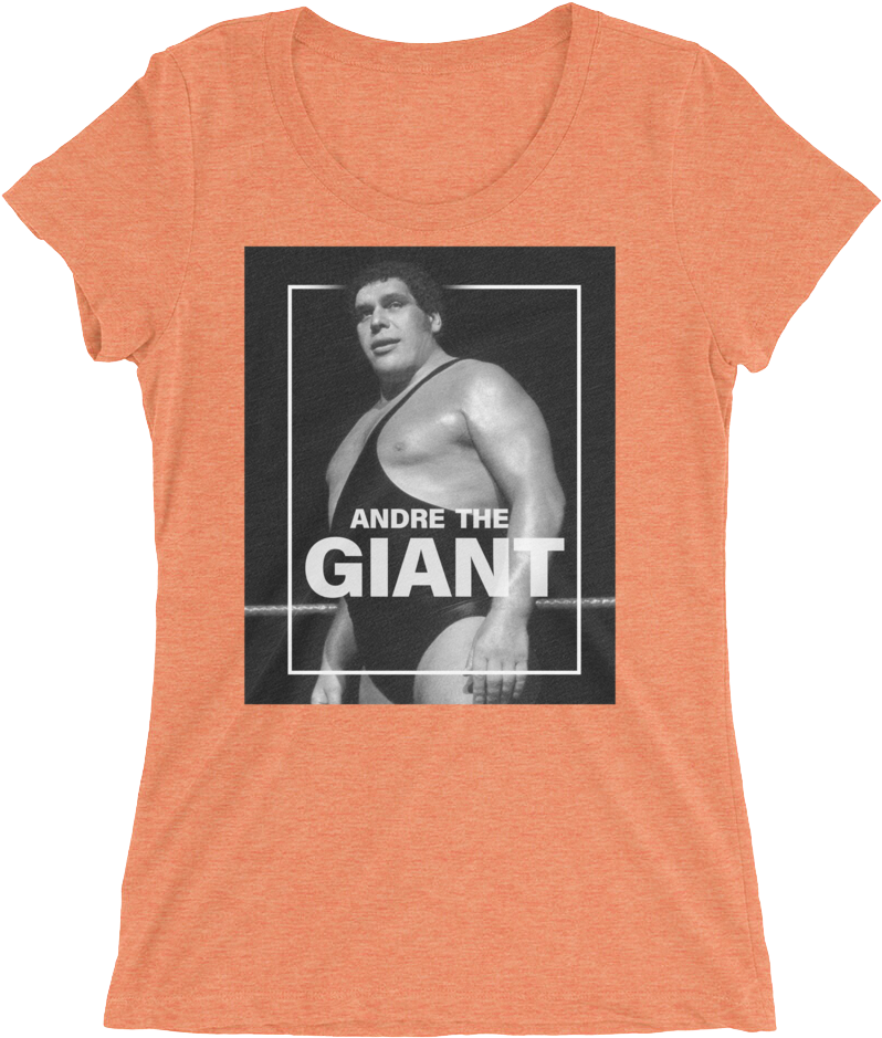 Andre The Giant "photo" Women's Tri Blend T Shirt - Yas (1000x1000), Png Download