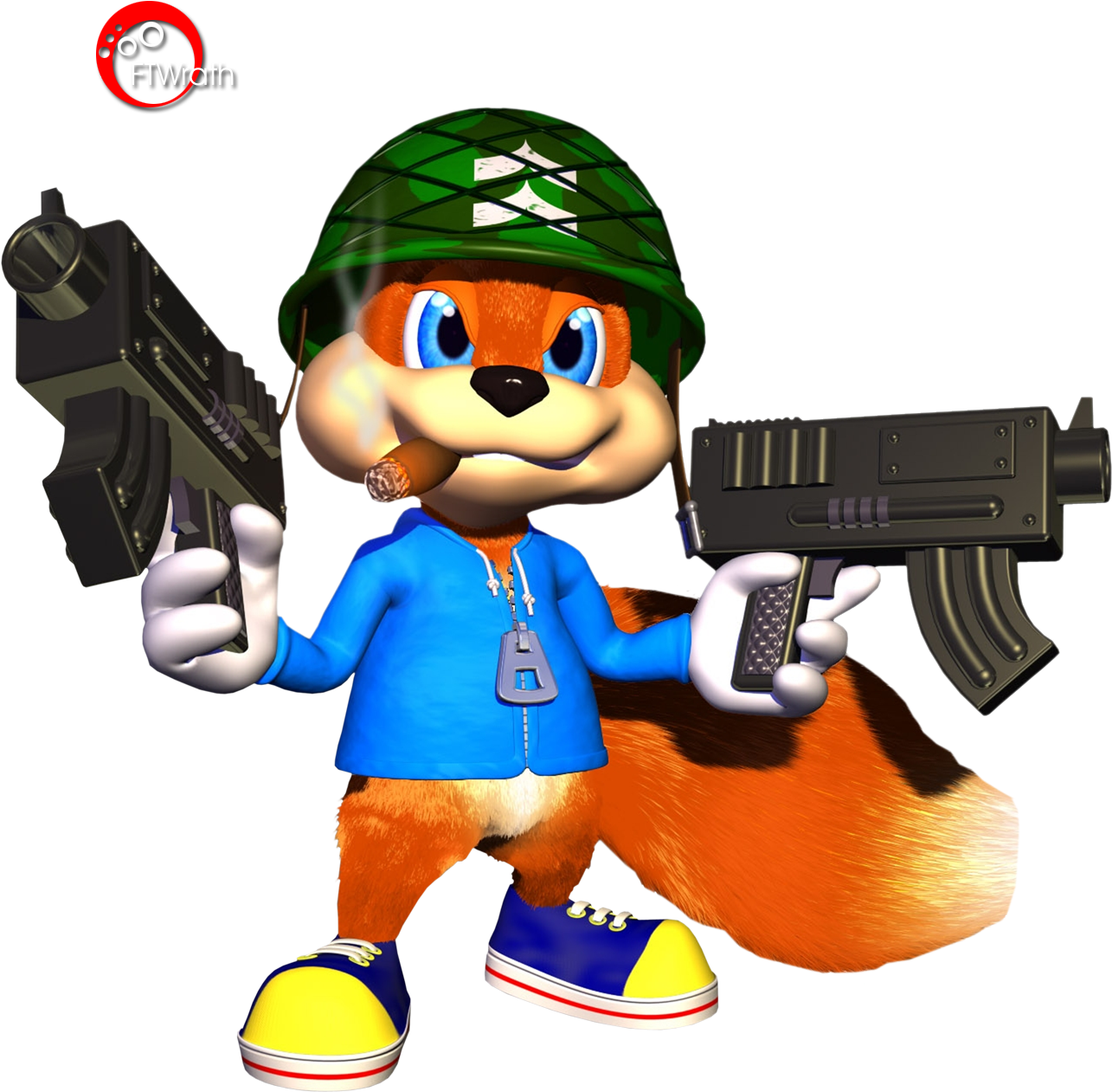 Conker - Conker's Bad Fur Day Render (1391x1341), Png Download
