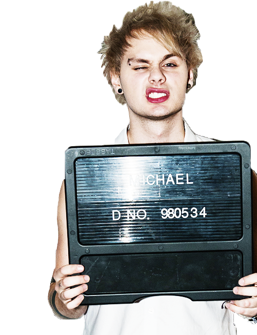 5sos Tumblr Wallpaper - Michael Clifford Punk Imagines (500x681), Png Download