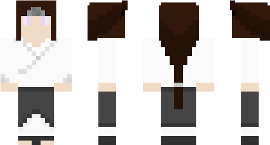Minecraft Скин По Нику Neji - Neji Hyuga Minecraft Skin (600x348), Png Download