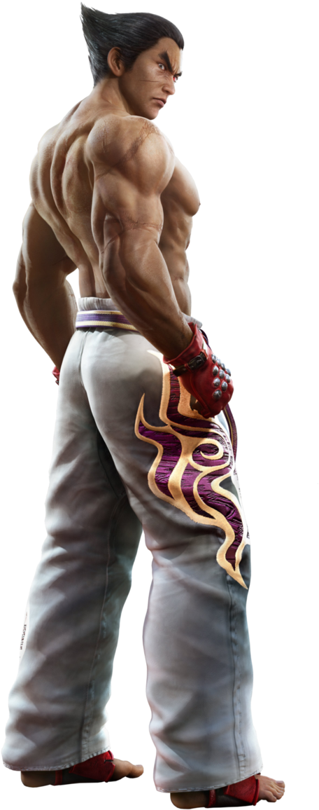 Kazuya-mishima - Tekken Tag 2 Kazuya (652x1224), Png Download