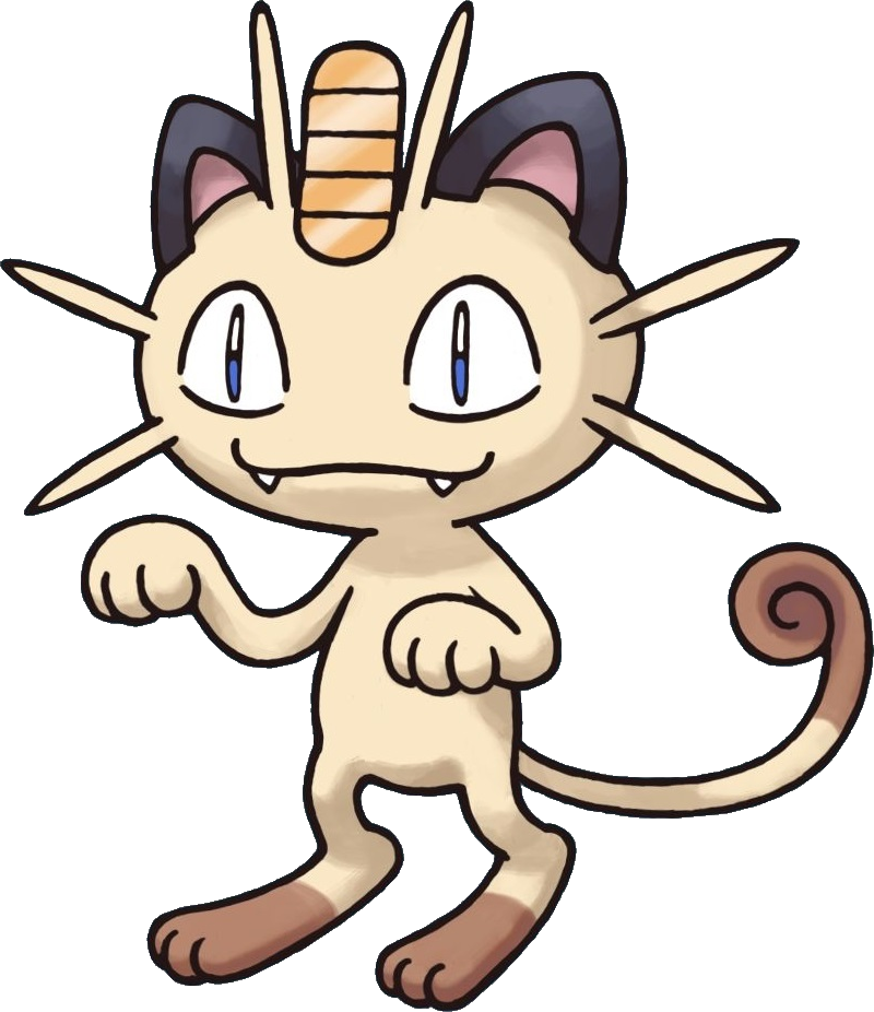 052meowth Pokemon Mystery Dungeon Red And Blue Rescue - Meowth Jpg (800x926), Png Download