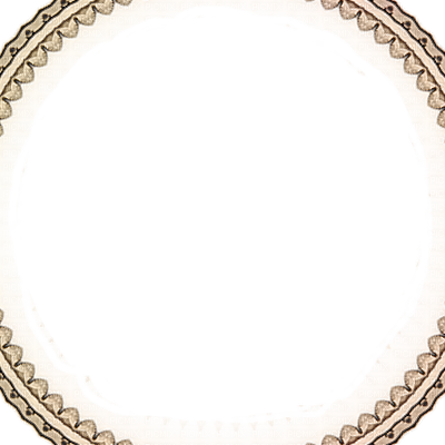 Soave Frame Deco Vintage Lace Brown - Circle (400x400), Png Download