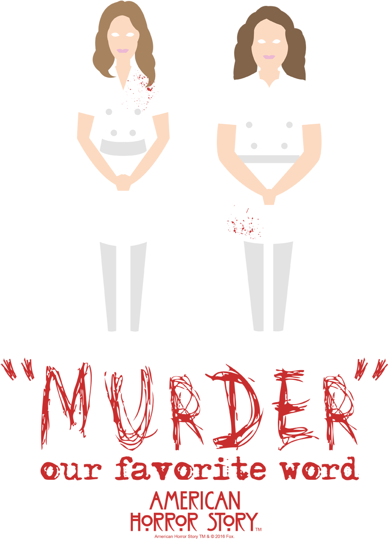 American Horror Story Murder Juniors V Neck T Shirt - American Horror Story Uncle Square Sticker 3" X 3" (850x1182), Png Download