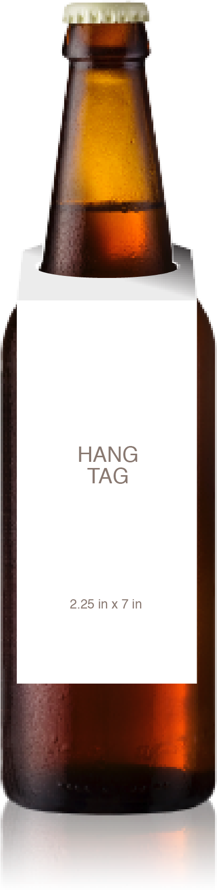 Tall Bottle With A Blank Hangtag From Crushtag - Old Worthy Leithers' Cure For Scurvy Pale Ale Beer (711x2518), Png Download