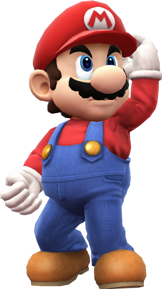 Mario The Plumber - Mario Super Smash Bros Wii U (536x940), Png Download