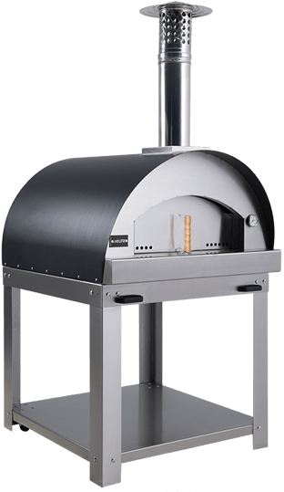 Pizza Oven Wood Style 80x80cm Ss/black - Wood-fired Oven (550x550), Png Download