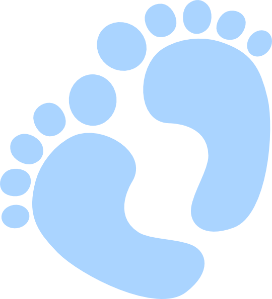 Baby Feet Clip Art - Clip Art (540x595), Png Download