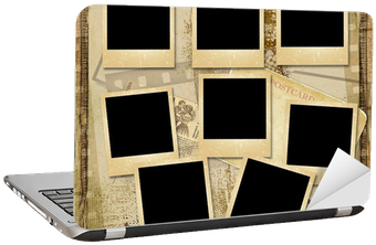 Vintage Background With Stack Of Old Polaroid Frame - Old Polaroid (400x400), Png Download