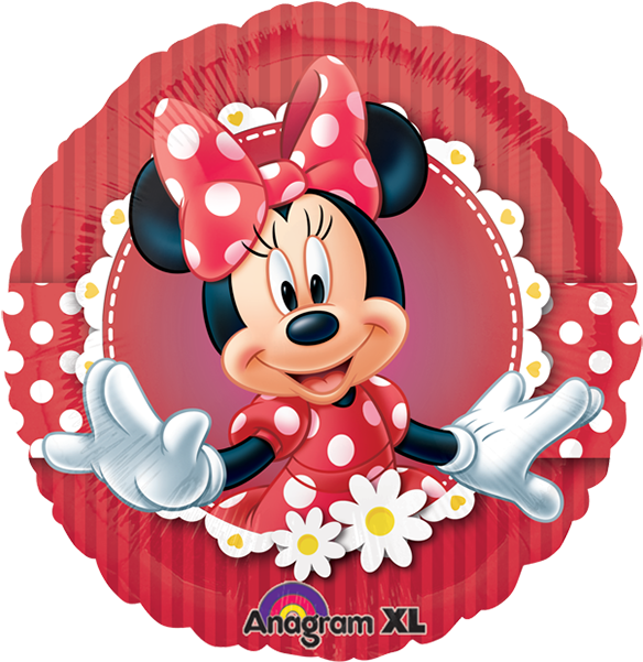 Globo Mad About Minnie - Minnie Mouse Happy Birthday Balloons (600x600), Png Download