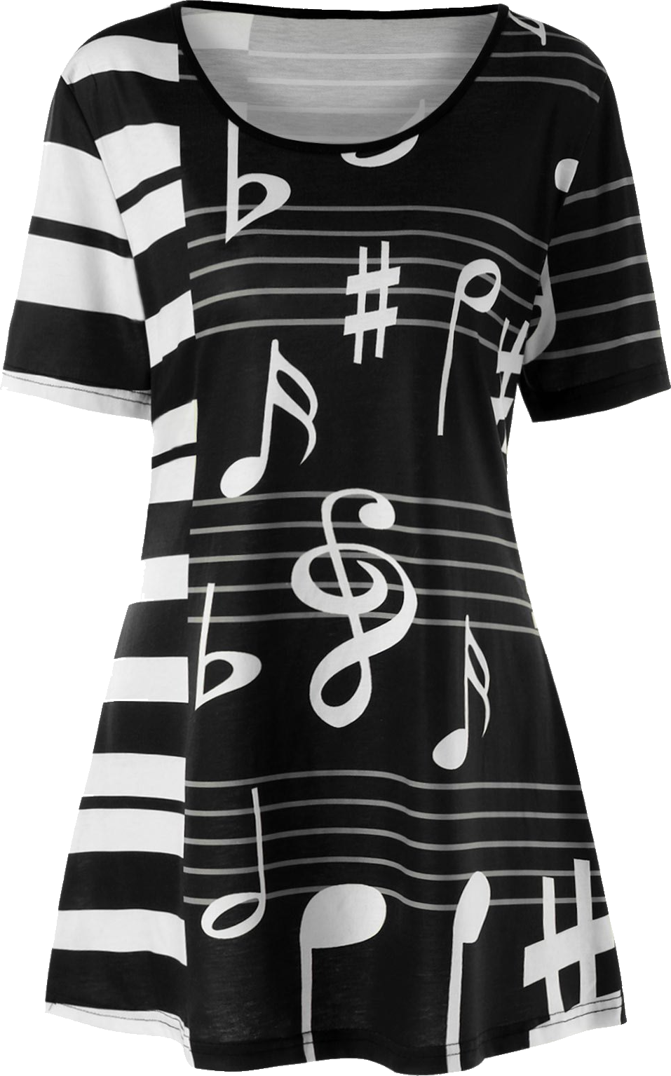 Name A Common Article Of Apparel In 3 Letters And Another - Ноты Рисунки На Футболках С Пианино (957x1535), Png Download