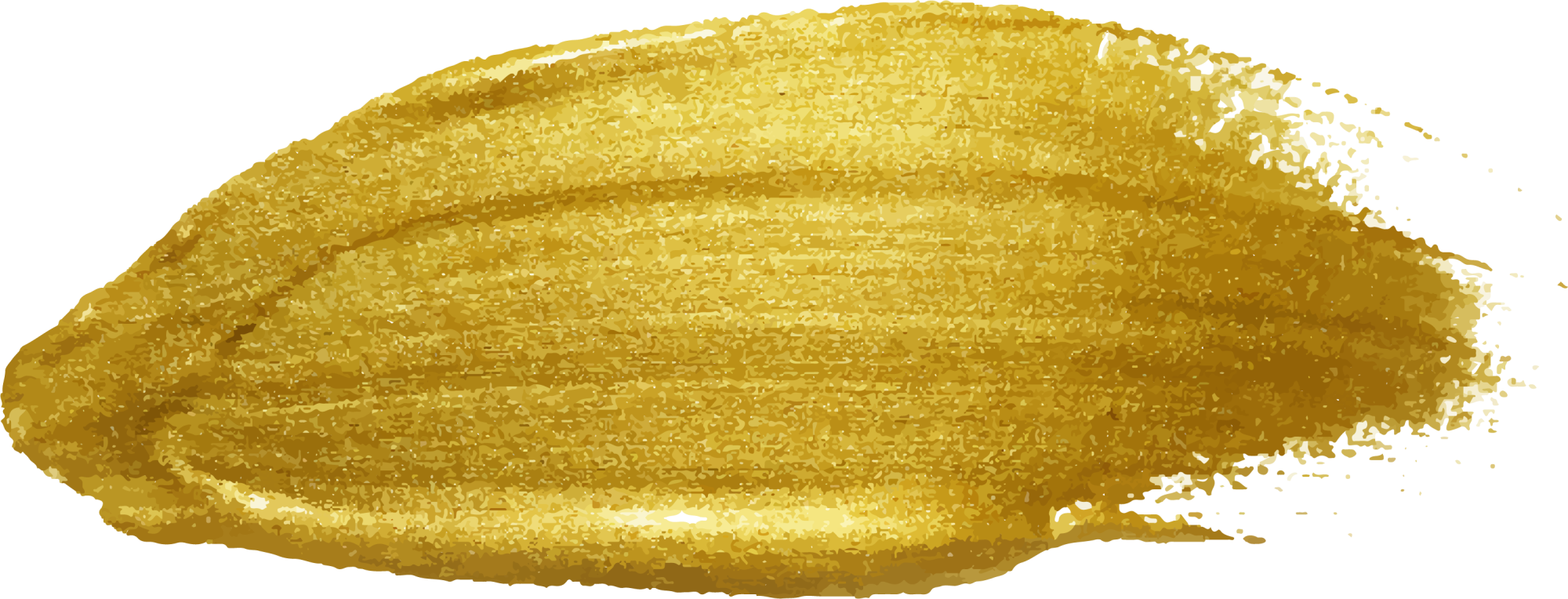 Download Gold Paint Brush Strokefreetoedit - Paintbrush - HD