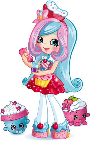 Shopkins Chef Club Jessicake Shoppies Doll (576x495), Png Download