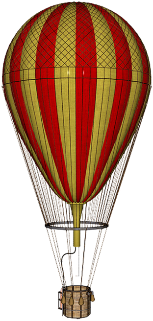 Balão Em Png - Vintage Air Balloon Png (900x664), Png Download