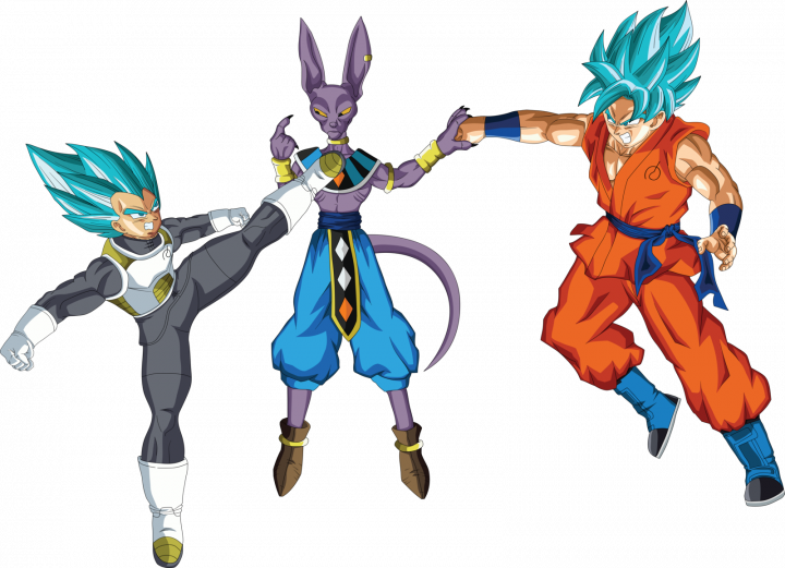 You - Goku Ssgss Vs Bills (720x521), Png Download