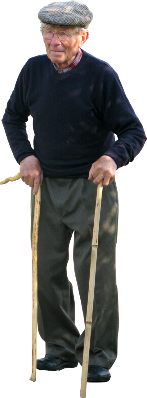 Skalgubbar - Old Person Cut Out (474x1280), Png Download