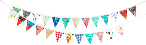 Benelke Bunting Colour On Both Sides - Papel Picado Banner Transparent (600x600), Png Download