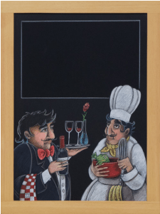 Victoria Sommelier Chalkboard Request - Menu (720x300), Png Download