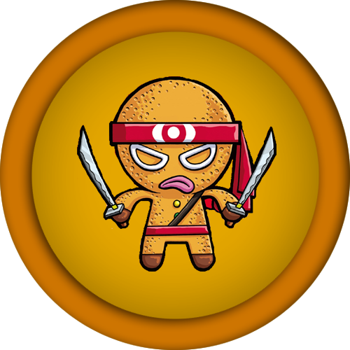 Custom Agario Skin - Ninja Bread Man (nintendo Wii) (500x500), Png Download