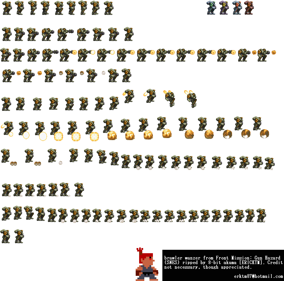 Then There's Fire Emblem Games, Too, But Are The Sprites - Platformer Shooter Sprite Sheet (992x1006), Png Download