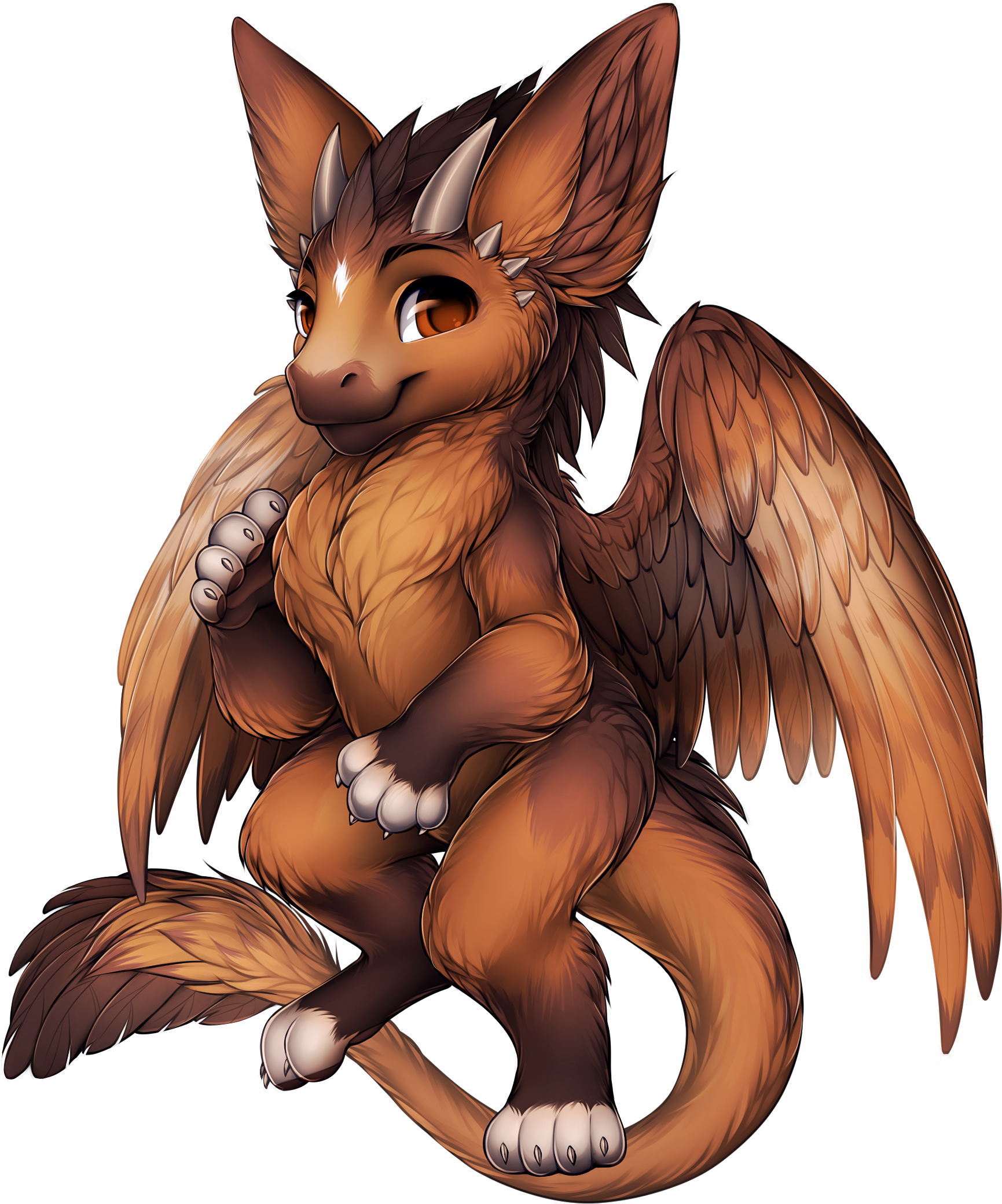 Zwgwejt - Dragon Furry (1800x2200), Png Download