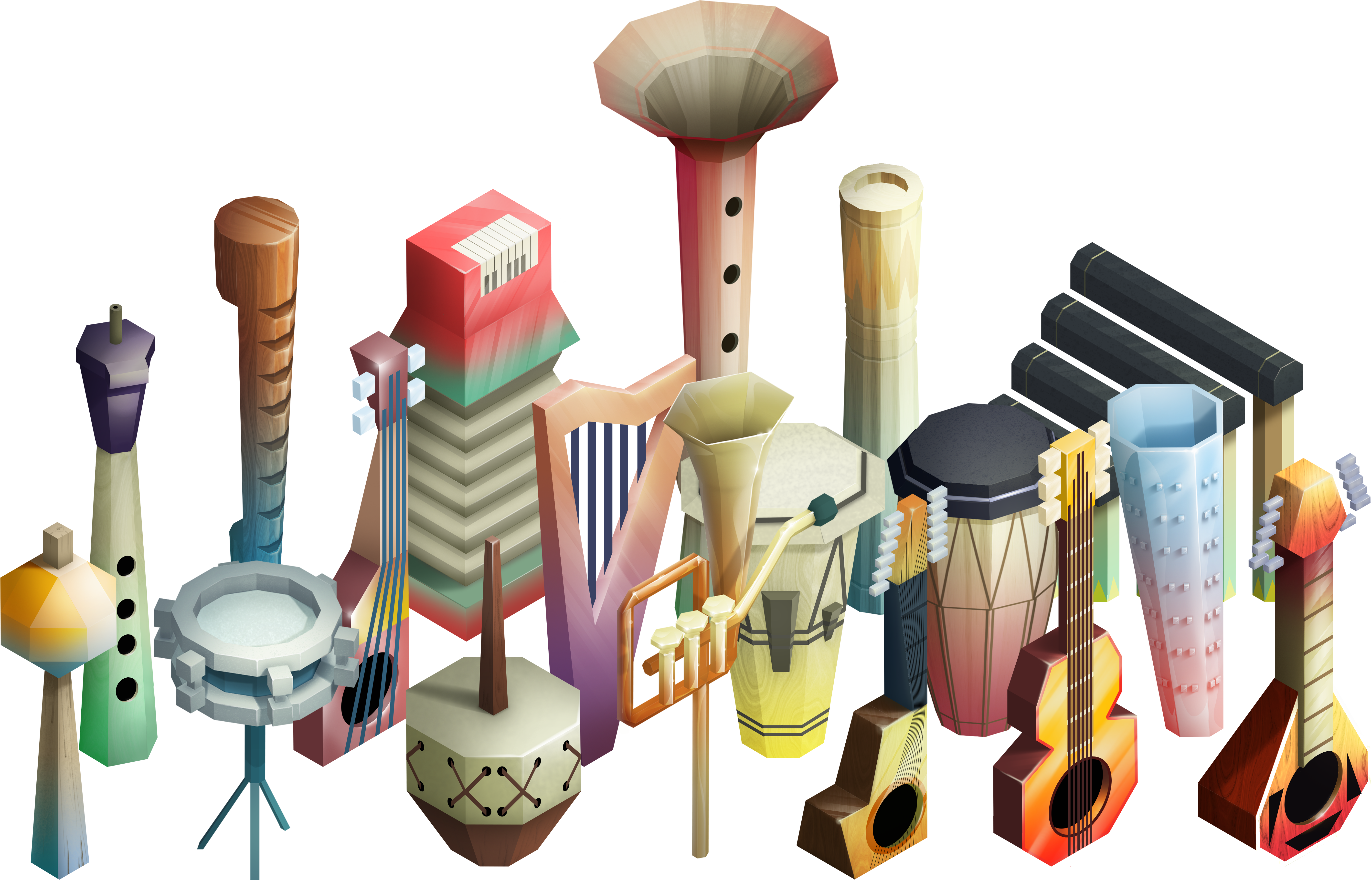 Instrumentos - Illustration (6696x4497), Png Download