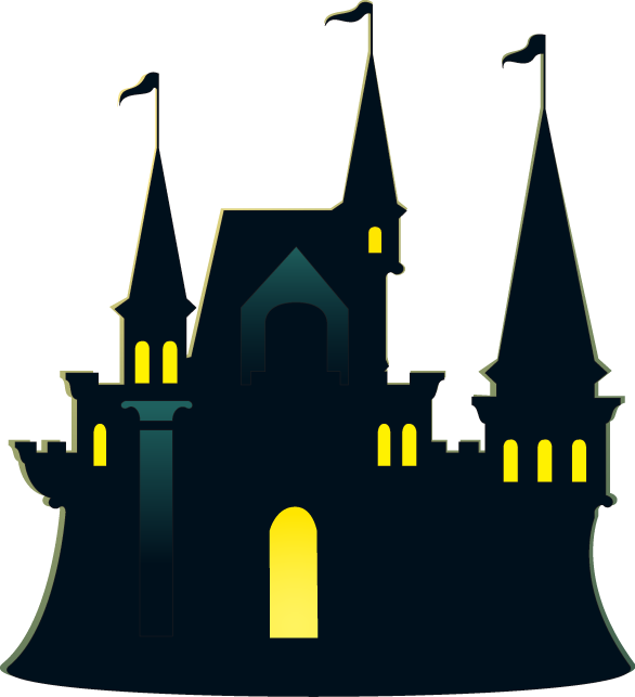 Halloween Castle Icon - Castle Icon Png (586x643), Png Download