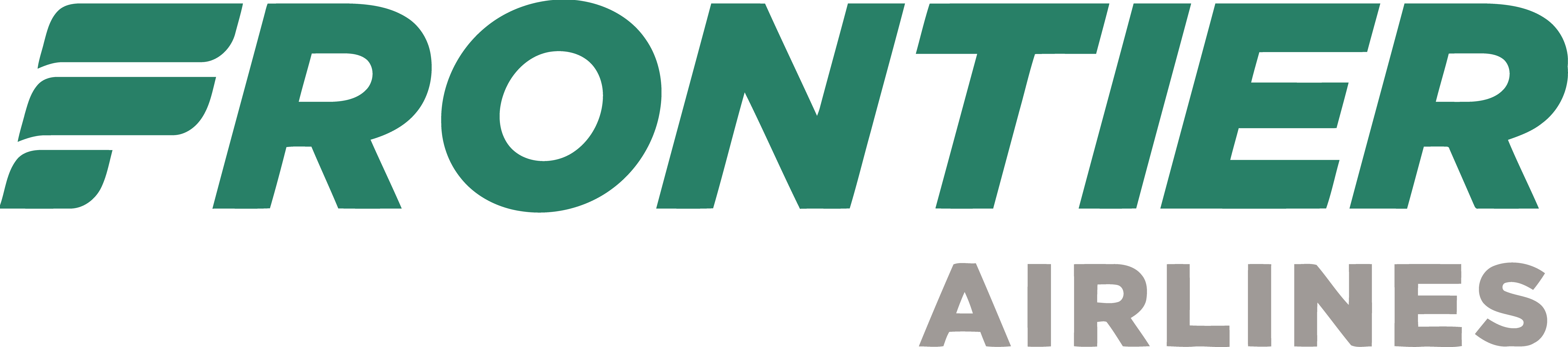 Frontier Airlines Airline Travel, Logo Google, Vintage - Frontier Airlines Logo (6584x1459), Png Download