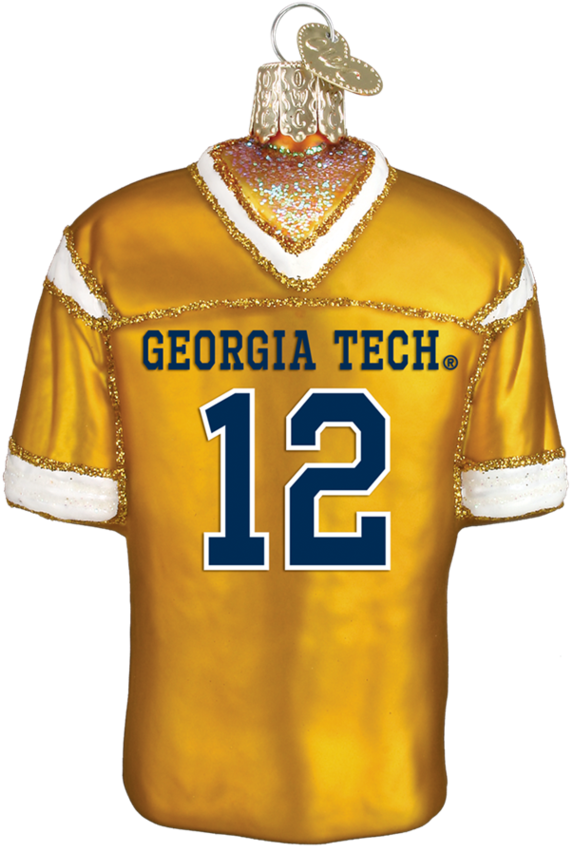 Old World Christmas Georgia Tech Football Jersey Ornament (950x950), Png Download