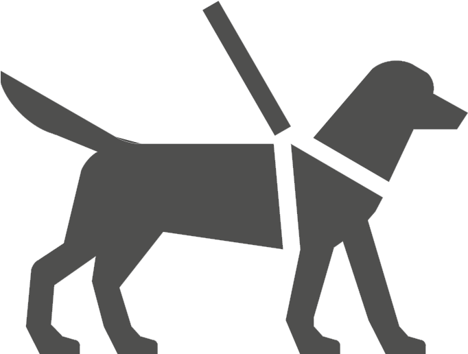 Assistance Animals - Dogs On A Lead (725x725), Png Download