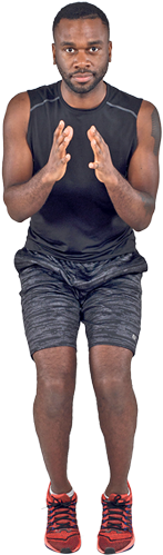 7 And Land, With Your Feet Together - Standing (347x663), Png Download