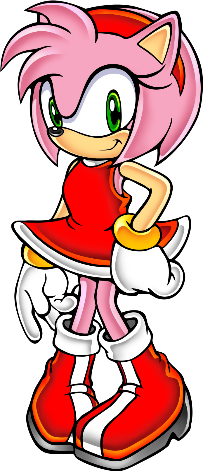 A D2 - Amy Rose Sonic Adventure Artwork (800x1680), Png Download