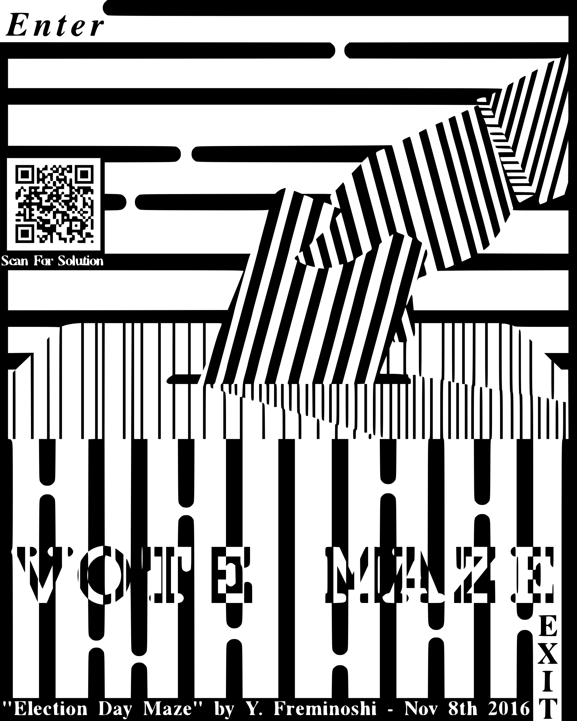 This Free Icons Png Design Of Election Day Maze (1920x2400), Png Download