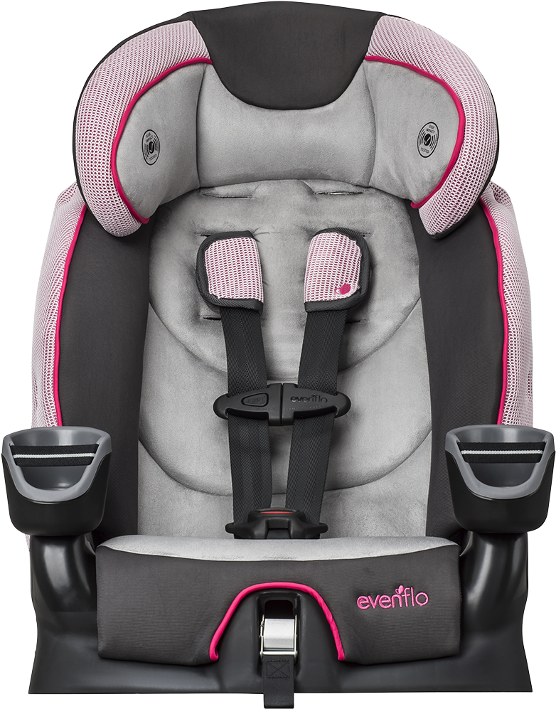 Maestro Performance Harnessed Booster Car Seat & - Evenflo Car Seat Green And Grey (1200x1200), Png Download