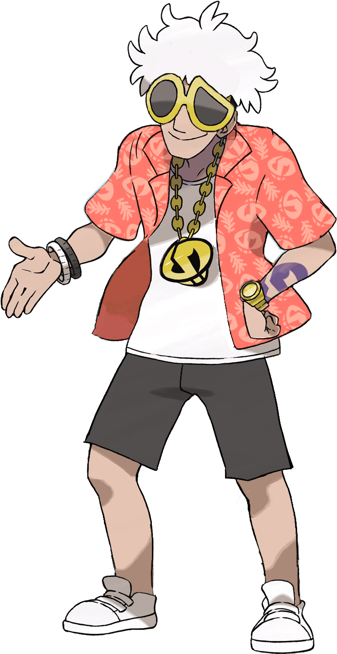 Summer Guzma - Pokemon Sun And Moon Team Skull Guzma Cosplay Costume (667x1330), Png Download