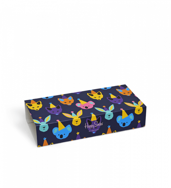 Happy Socks Birthday Socks Gift Box Set (3 Pairs) (548x600), Png Download
