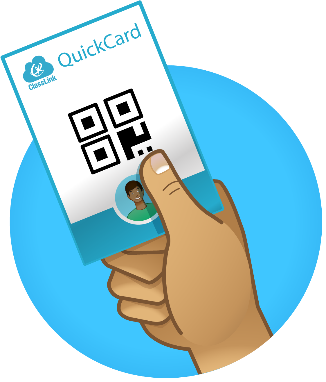 Quickcard Logo For Pr Color2 Circle Quickcard - Wrist (1350x1350), Png Download