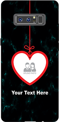 Samsung Galaxy Note 8 Hanging Heart Mobile Cover - Mobile Phone (284x426), Png Download